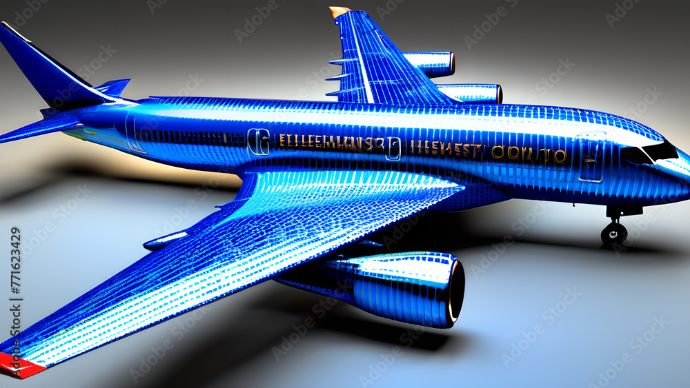 Finite element stress analysis of the aircraft. CFD analysis of airflow ...