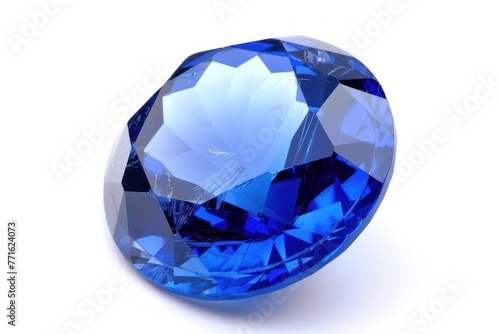 Sapphire Isolated on white background