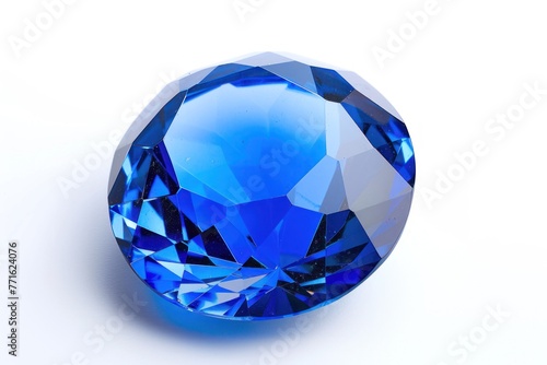 Sapphire Isolated on white background