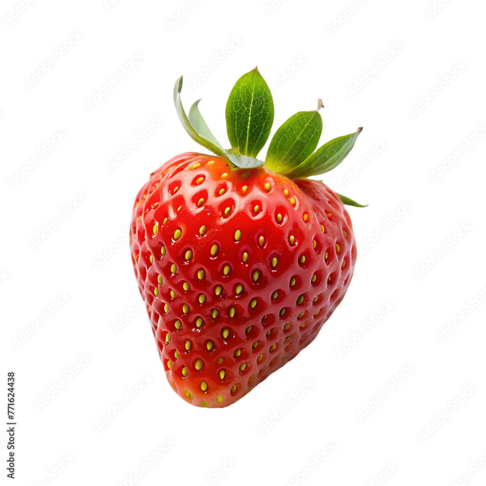 3d fly realistic isolated strawberry fruit 3d fly realistic isolated strawberry fruit