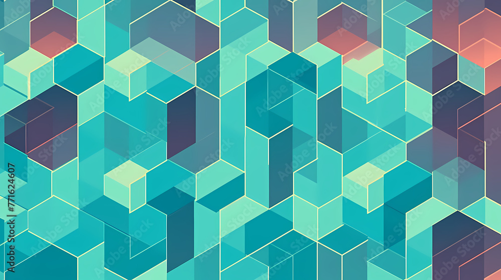 Obraz premium Seamless geometric pattern