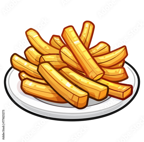 french fries in a plate