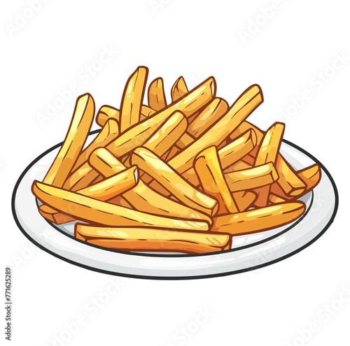 french fries in a plate