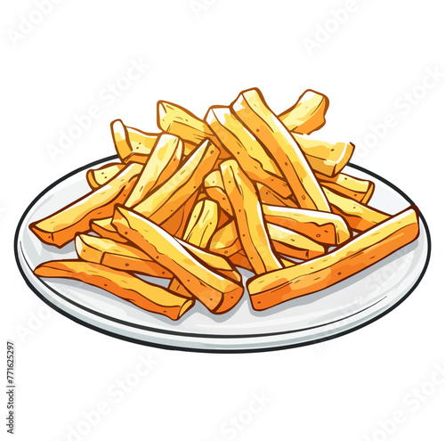 french fries in a plate