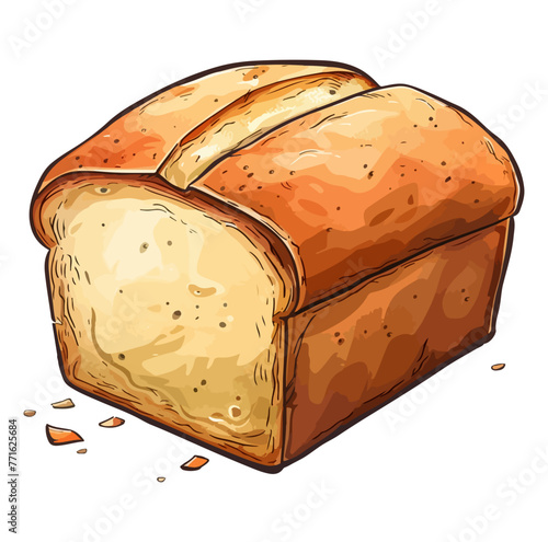 Loaf of white bread