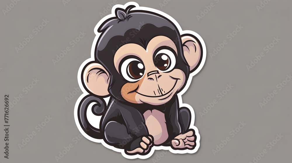 Cheeky Chimp: Spreading Joy with Animated Primate Stickers