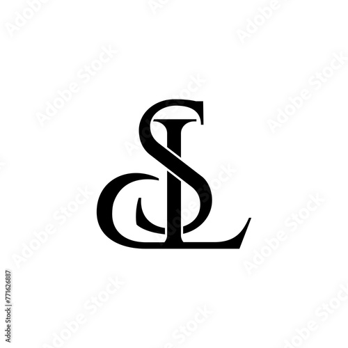 dsl initial letter monogram logo design