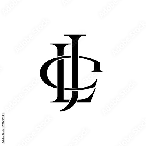 jel initial letter monogram logo design