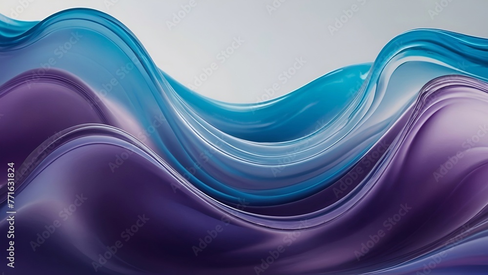 Fototapeta premium abstract blue and purple liquid wave background