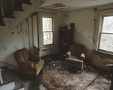Abandoned house turned drug den, despair and neglect, hope faded