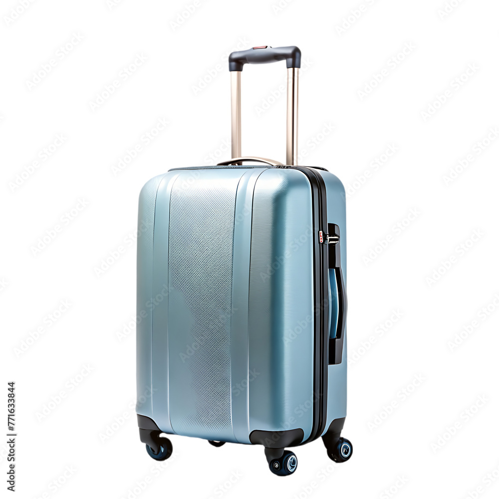realistic suitcase in 3d render with transparent background realistic suitcase in 3d render with transparent background