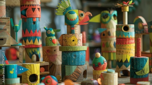 Handcrafted toys from recycled materials, playfulness perseveres, joy undimmed photo