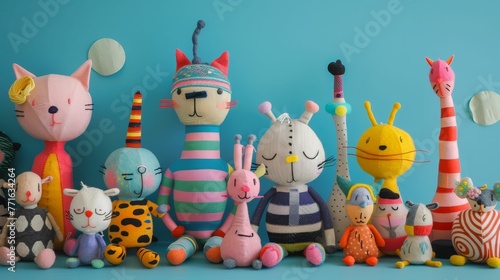 Handcrafted toys from recycled materials, playfulness perseveres, joy undimmed