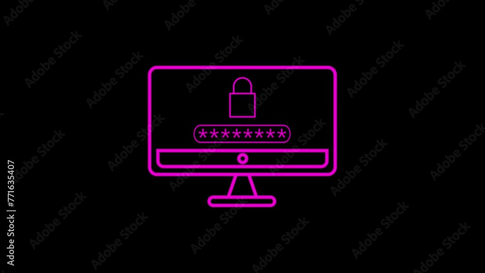 Database and Security Concept Icon. 4K Ultra HD Video Motion Graphic Animation. Database and Security Concept Icon. 4K Ultra HD Video Motion Graphic Animation.