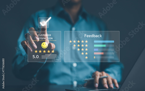 Фотография Customer Satisfaction Rating and Feedback Concept