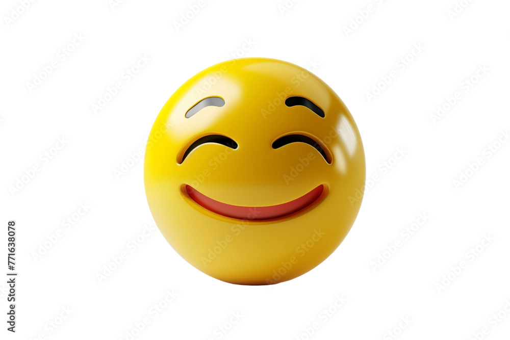 3D Vector 3D Emoji Smile Isolated On transparent 3D Vector 3D Emoji Smile Isolated On transparent