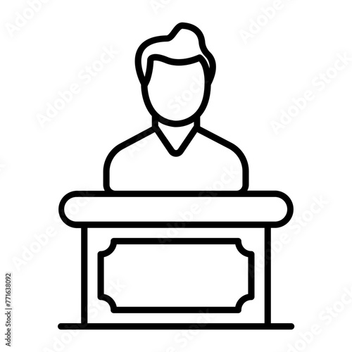 Orator Lecture Icon