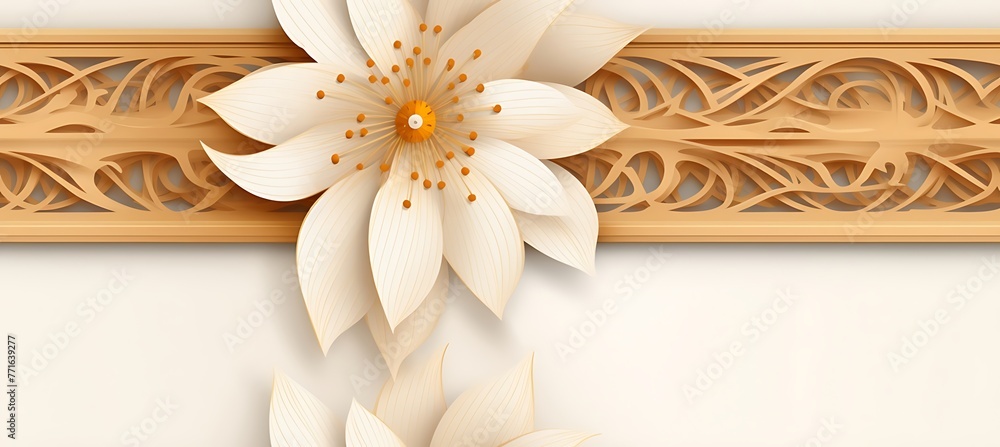 Springtime Splendor: Decorated Background with Fresh Flowers Springtime Splendor: Decorated Background with Fresh Flowers