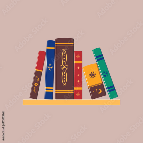 books on the shelf