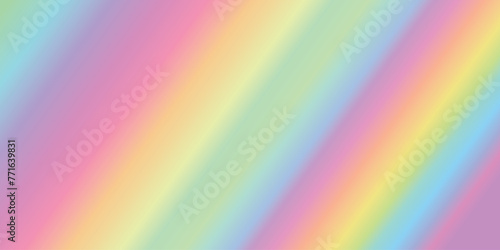 Gradient pastel color background for banner. Modern horizontal design for mobile applications. Pastel neon rainbow. Ultraviolet metallic paper.eps10