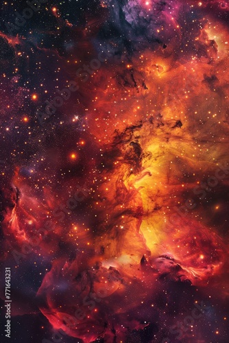 Abstract universal nebula pattern photo
