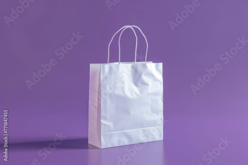 Paper back on purple background