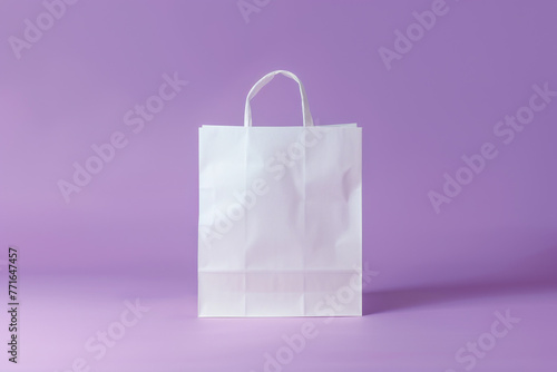 Paper back on purple background