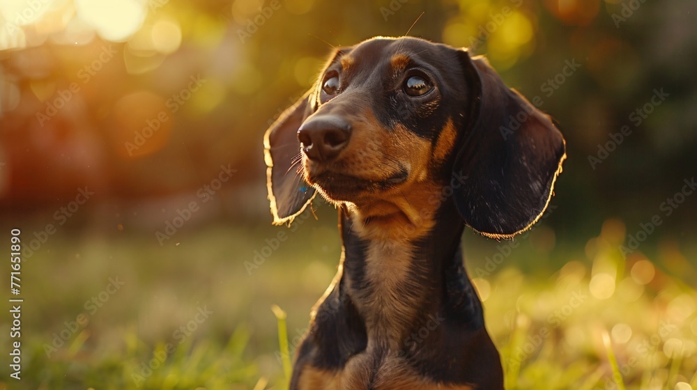 Dachshund fashion portrait 