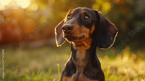 Dachshund fashion portrait 