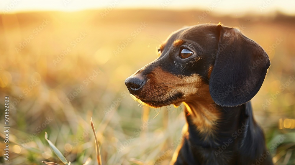 Dachshund fashion portrait 