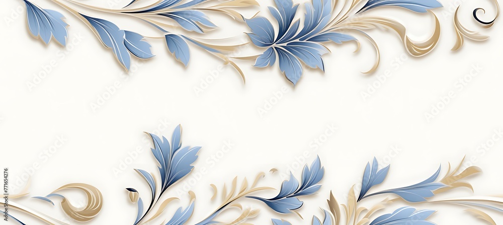 Botanical Bliss: Border-Decorated Seamless Background Overflowing with Plants and Flowers Botanical Bliss: Border-Decorated Seamless Background Overflowing with Plants and Flowers