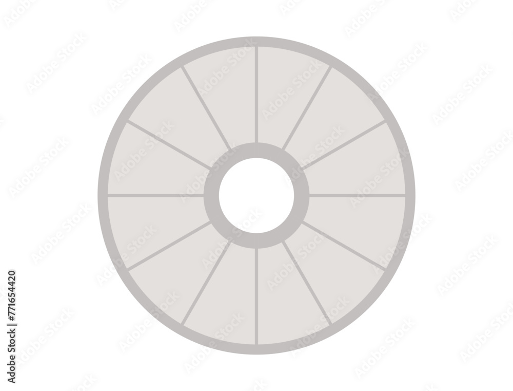 Vector circle diagram with 12 parts. Infographic or presentation template. Banner, calendar, Pie chart, waiting or loading process, circle graph. Flat vector illustration. Vector circle diagram with 12 parts. Infographic or presentation template. Banner, calendar, Pie chart, waiting or loading process, circle graph. Flat vector illustration.