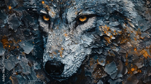 In a haunting mosaic of life, shadows weave through the plotting schemes of Fenrir, where ambition meets downfall. Dark, intricate patterns reveal the beast's cunning in a world of deception.