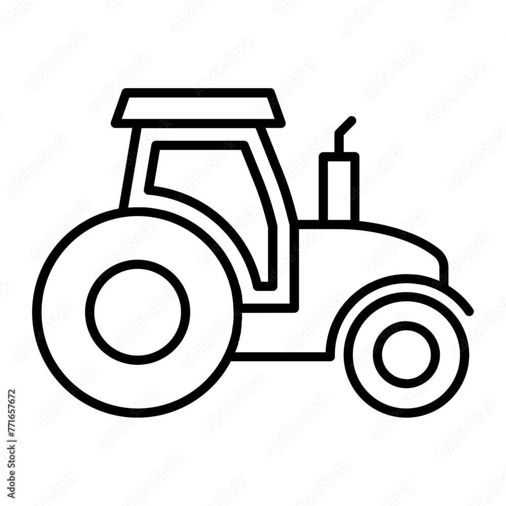 Cultivat Tractor Icon Cultivat Tractor Icon