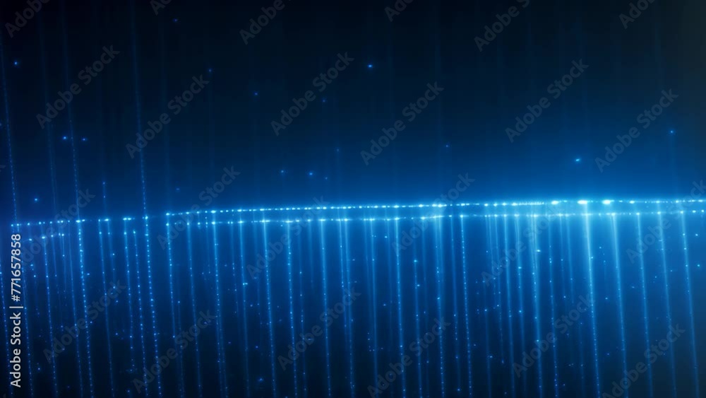 Vidéo Stock abstract blue sound wave on black background - technology ...
