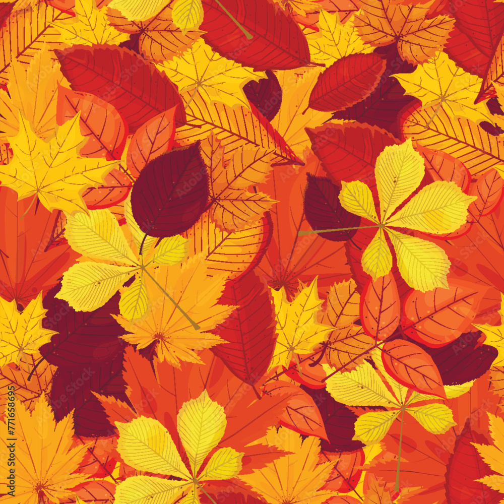 Autumn leaves. Wooden backing. Table Autumn leaves. Wooden backing. Table