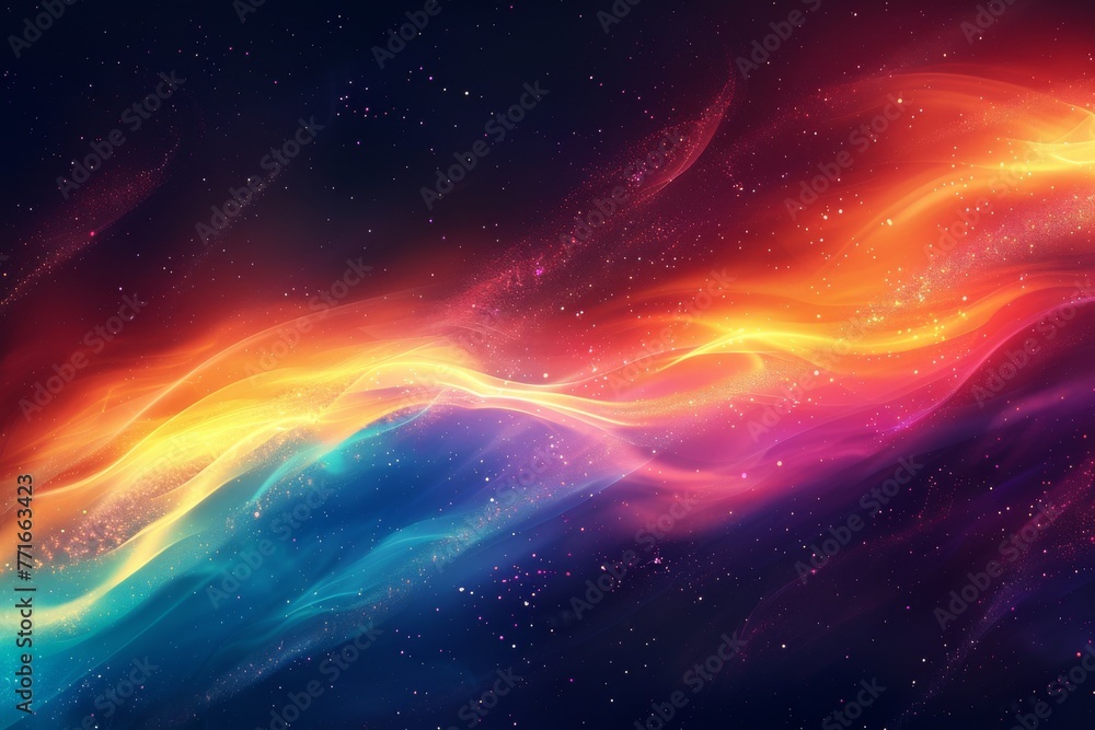 Bold and dynamic abstract gradient background in epic hues