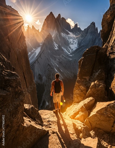 Conquering Heights: Individual Triumphs Atop Majestic Mountain Summit