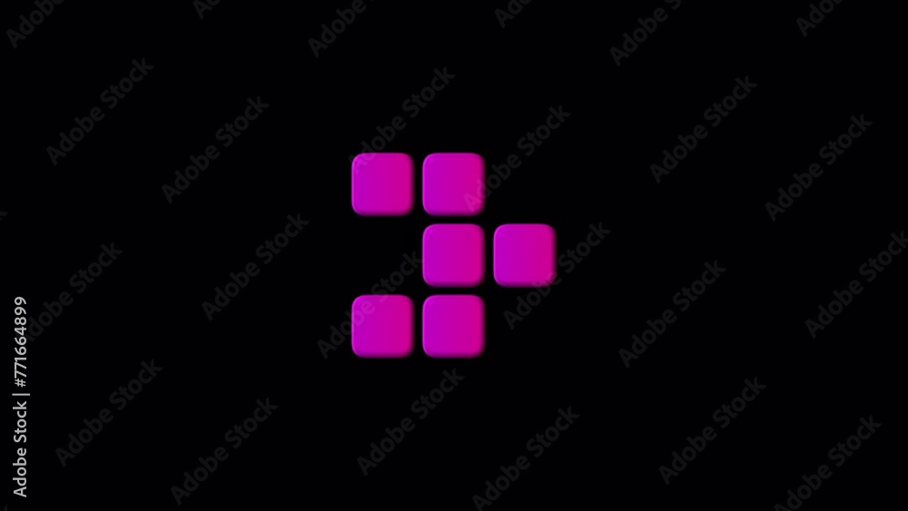 4K Animation - loading square icon on transparent background. Looped loading or typing animation. Square splitting loading animation. 4K Animation - loading square icon on transparent background. Looped loading or typing animation. Square splitting loading animation.