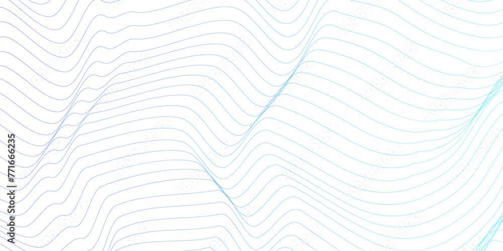 Abstract wavy colorful technology lines. Business wave curve background on white. Geometric shapes With white abstract backdrop with soft blue waves. pattern of lines in transparent background