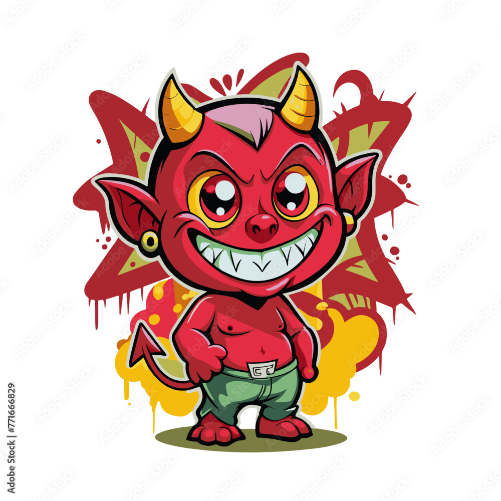 baby devil graffiti #136