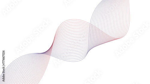 Vector abstract colorful flowing wave lines, Abstract colorful wave lines on white background for elements in concept business presentation, Brochure, Flyer, Science, Technology. Vector illustration 