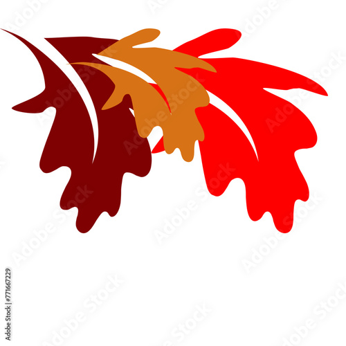 Hojas de otoño vectores graficos
