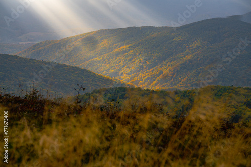 Fototapeta Naklejka Na Ścianę i Meble -  Polska Bieszczady Jesień