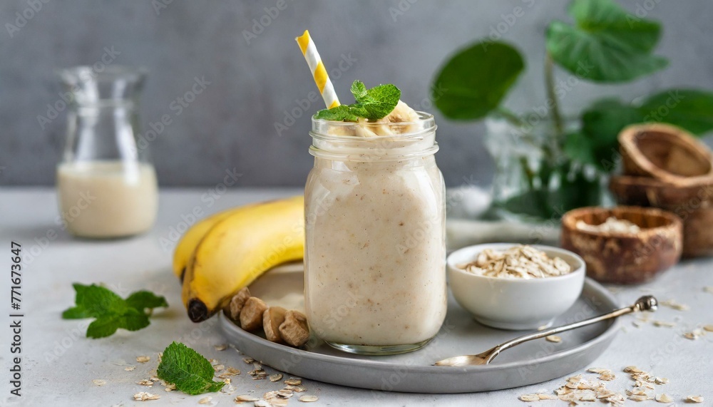Tropical Banana Paradise in Glass Jar Tropical Banana Paradise in Glass Jar