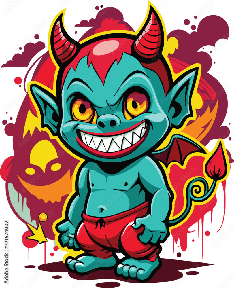 baby devil graffiti #211