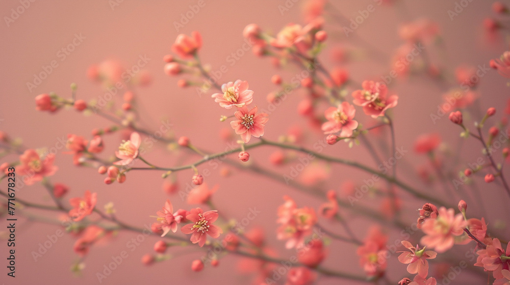 pink flowers with the pink background pink flowers with the pink background