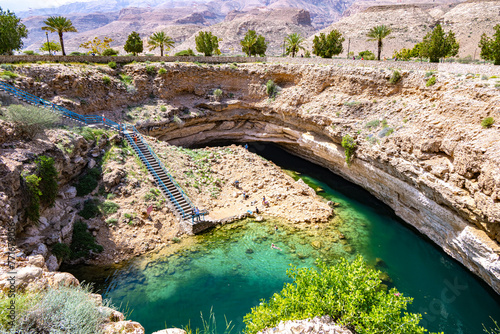 Bimmah Sinkhole, eastern Muscat Governorate,  Oman photo