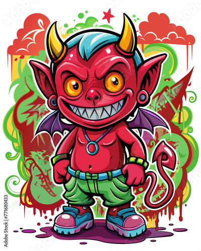 baby devil graffiti #252