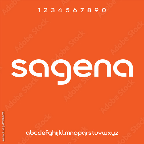 modern and futuristic alphabet font vector set 